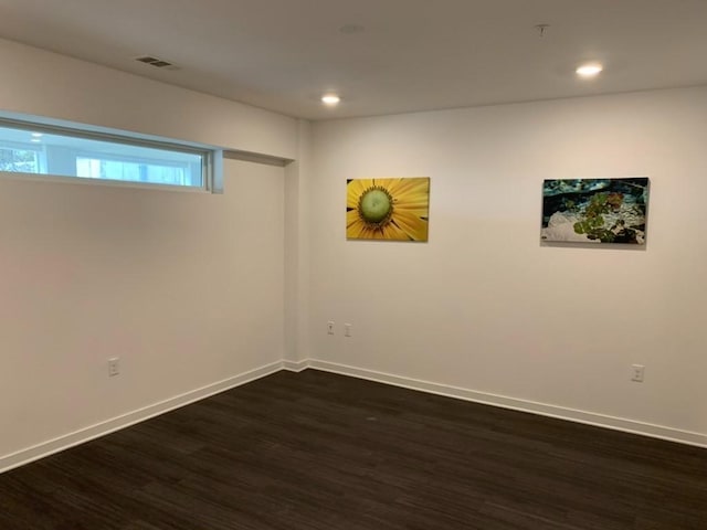 4361 S Congress Ave Unit 304, Austin, TX 78745 - spare room featuring dark wood-type flooring and recessed lighting