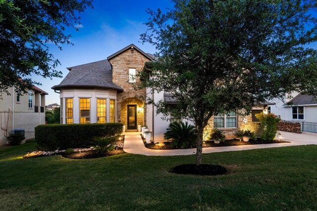 3804 Venezia Vw, Leander, TX 78641 - view of front of home featuring stone siding
