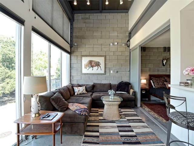 4801 S Congress Ave Unit L4, Austin, TX 78745 - living area with plenty of natural light and a high ceiling