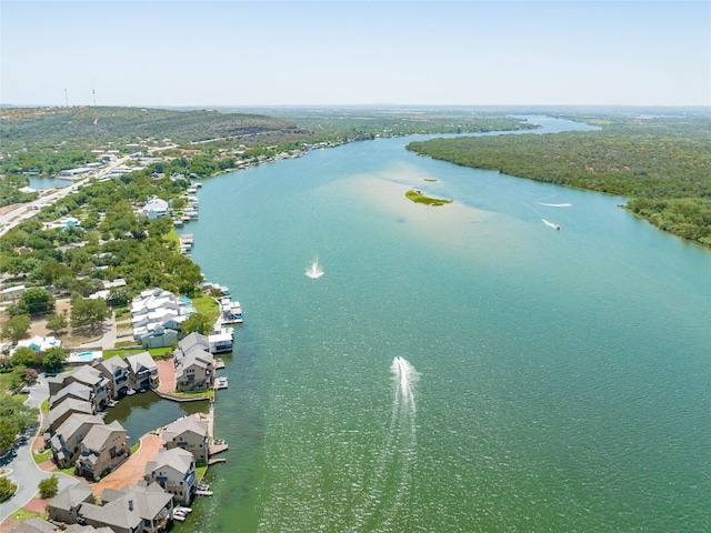 211 Chandler Way, Kingsland, TX 78639 - drone / aerial view of a large body of water