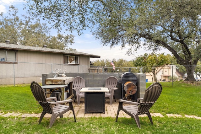 view of patio / terrace with fence