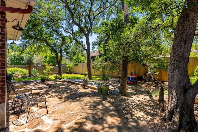 view of patio / terrace featuring a fenced backyard