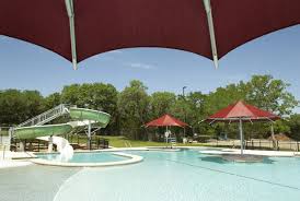 view of swimming pool with a water slide and a water play area