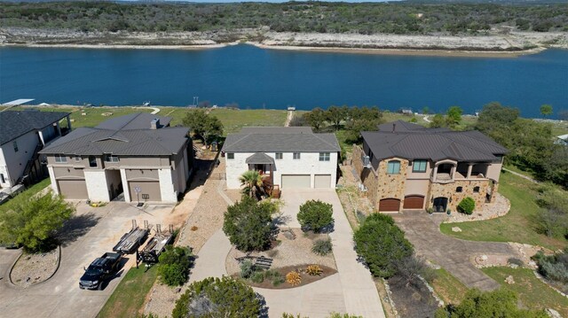 2802 Truman Cv, Lago Vista, TX 78645 - aerial view of residential area featuring a large body of water