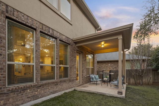 view of patio / terrace with fence