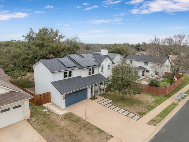 birds eye view of property featuring a residential view