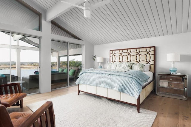 719 Cutlass St, Austin, TX 78734 - bedroom featuring access to exterior and wood finished floors