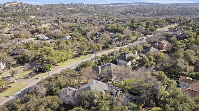 bird's eye view with a residential view