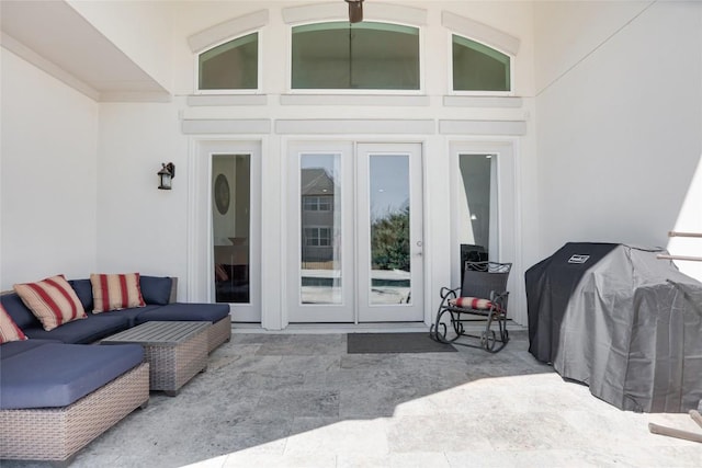 4104 Belisario Ct, Leander, TX 78641 - view of patio / terrace featuring french doors