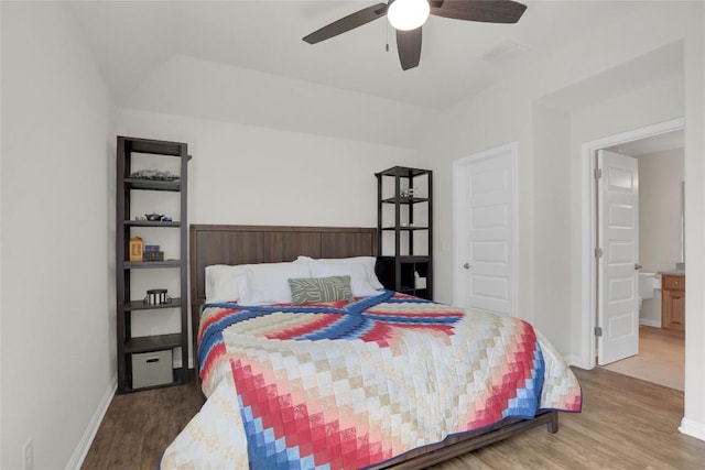 4104 Belisario Ct, Leander, TX 78641 - bedroom featuring wood finished floors and ceiling fan