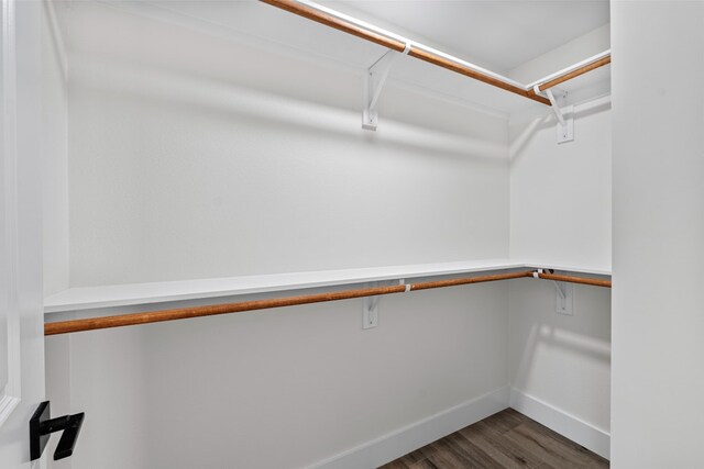 1520 Weyford Dr, Austin, TX 78757 - walk in closet featuring dark wood-style flooring