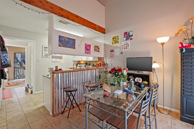 2210 Pearl St Unit 305, Austin, TX 78705 - office area with light tile patterned flooring and baseboards