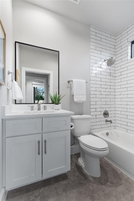 5403 Duval St Unit 2, Austin, TX 78751 - bathroom with vanity and tub / shower combination