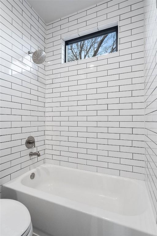 5403 Duval St Unit 2, Austin, TX 78751 - bathroom with toilet and  shower combination