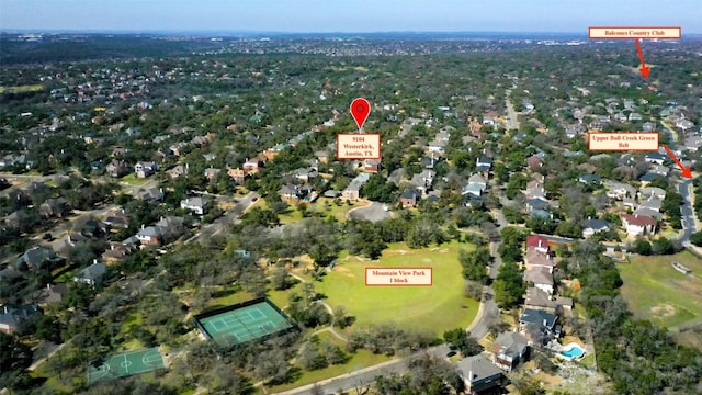 birds eye view of property