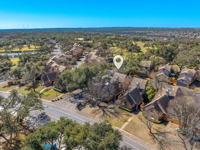 drone / aerial view featuring a residential view