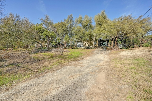 view of road with driveway