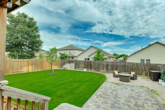 116 Evening Star Ln, Georgetown, TX 78628 - view of yard with a patio and a fire pit