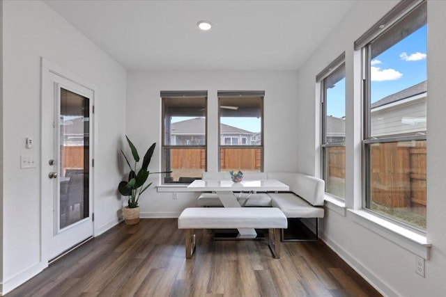 view of sunroom / solarium