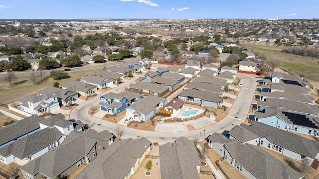 birds eye view of property featuring a residential view