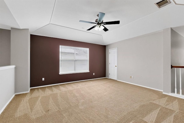 5008 Barlow Dr, Round Rock, TX 78681 - carpeted spare room with ceiling fan and baseboards