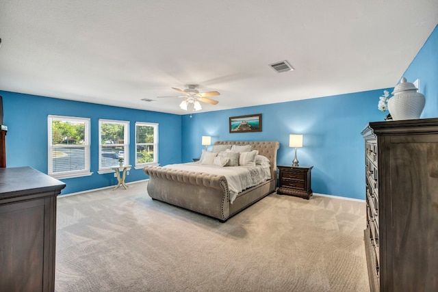 15401 Montoya Cv, Austin, TX 78717 - bedroom featuring light colored carpet, baseboards, and a ceiling fan