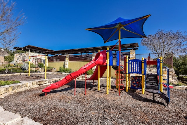 view of communal playground