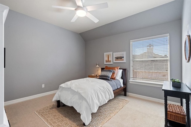 30302 Berry Creek Dr, Georgetown, TX 78628 - bedroom featuring baseboards, light colored carpet, and ceiling fan