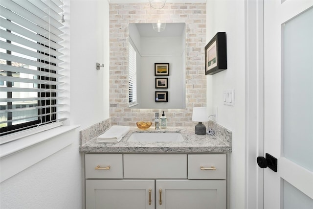 bathroom featuring vanity