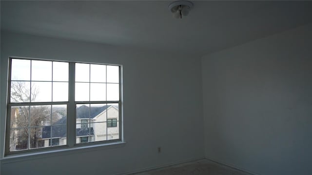 empty room with a wealth of natural light