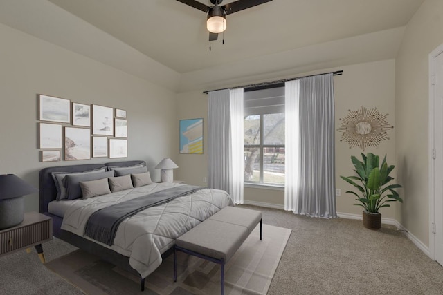 12249 Abbey Glen Ln Unit B, Austin, TX 78753 - carpeted bedroom featuring baseboards and a ceiling fan