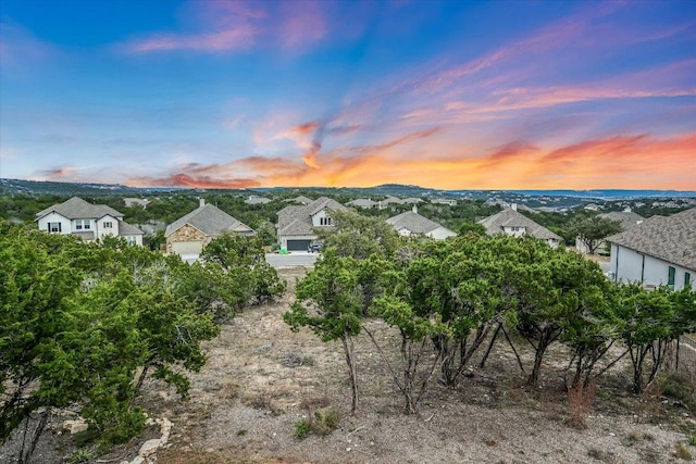 mountain view with a residential view