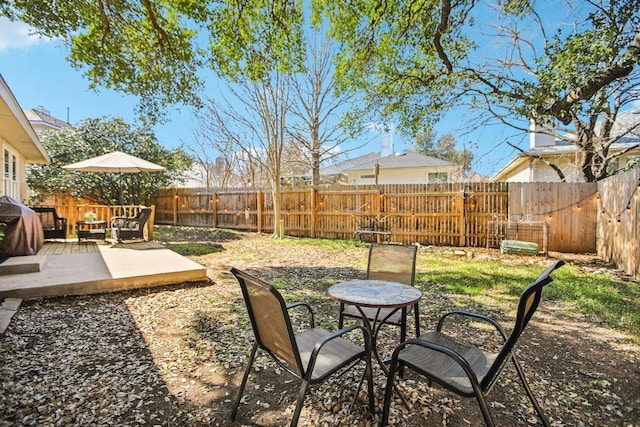 16710 Sabertooth Dr, Round Rock, TX 78681 - fenced backyard with a patio