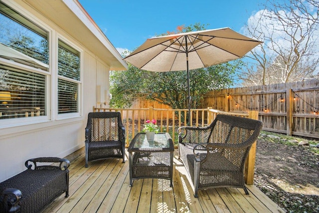 16710 Sabertooth Dr, Round Rock, TX 78681 - wooden terrace with an outdoor living space