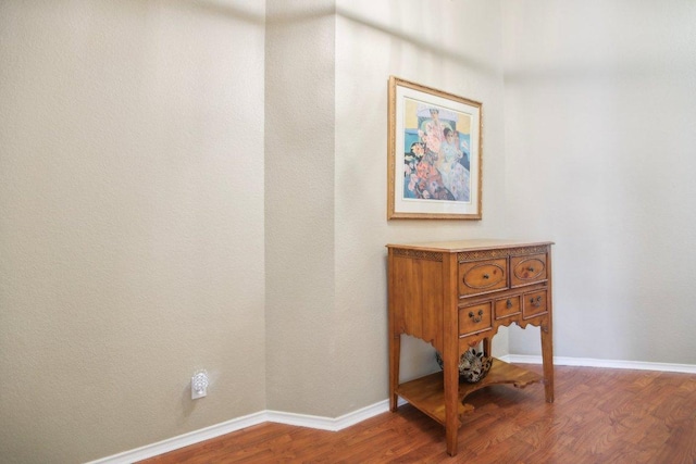 16710 Sabertooth Dr, Round Rock, TX 78681 - detailed view of wood finished floors and baseboards