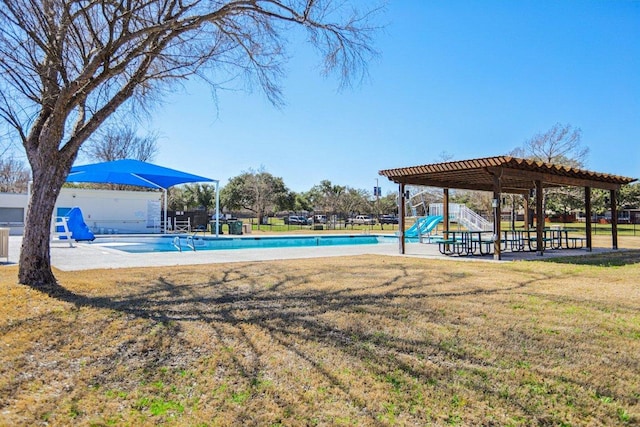 16710 Sabertooth Dr, Round Rock, TX 78681 - community pool with a yard