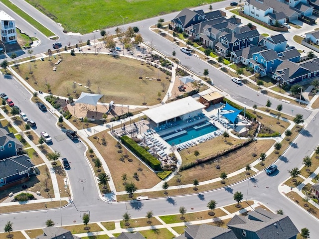 birds eye view of property featuring a residential view