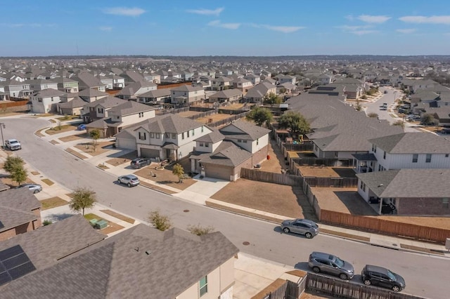 bird's eye view with a residential view