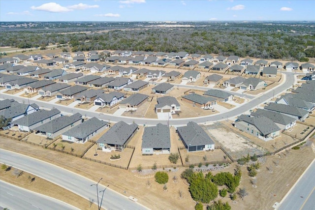 bird's eye view with a residential view