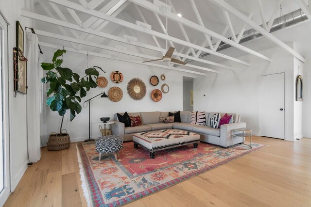200 Hilltop Dr, Dripping Springs, TX 78620 - living area featuring wood finished floors and lofted ceiling