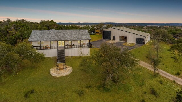 200 Hilltop Dr, Dripping Springs, TX 78620 - aerial view at dusk