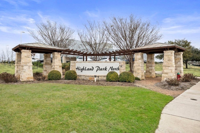 701 Portchester Castle Path, Pflugerville, TX 78660 - community / neighborhood sign featuring a yard