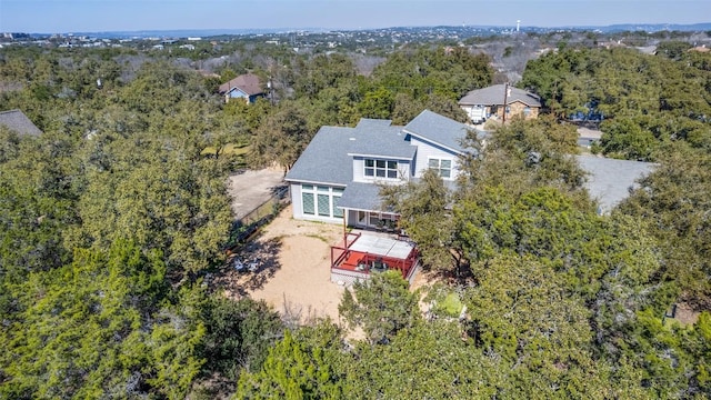 14805 Foy Dr, Austin, TX 78734 - view from above of property with a forest