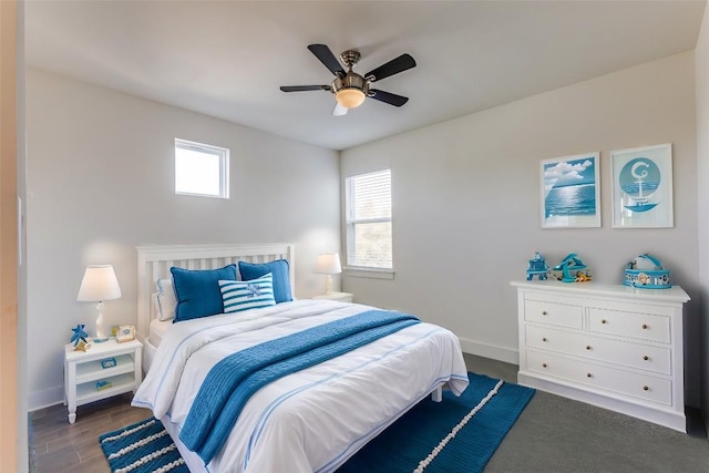 14805 Foy Dr, Austin, TX 78734 - bedroom featuring baseboards and ceiling fan