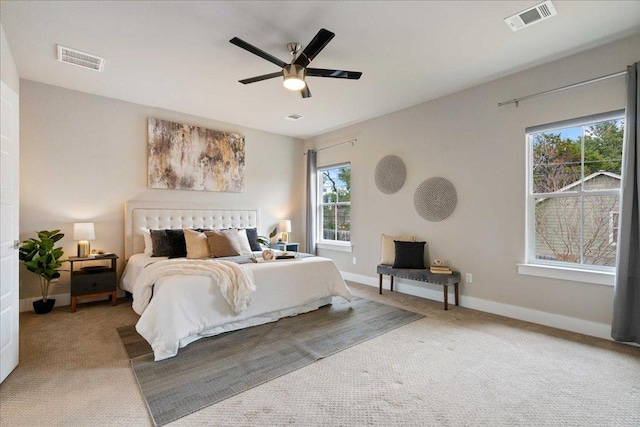 3011 Chisholm Trl, Austin, TX 78734 - bedroom with carpet floors and a ceiling fan
