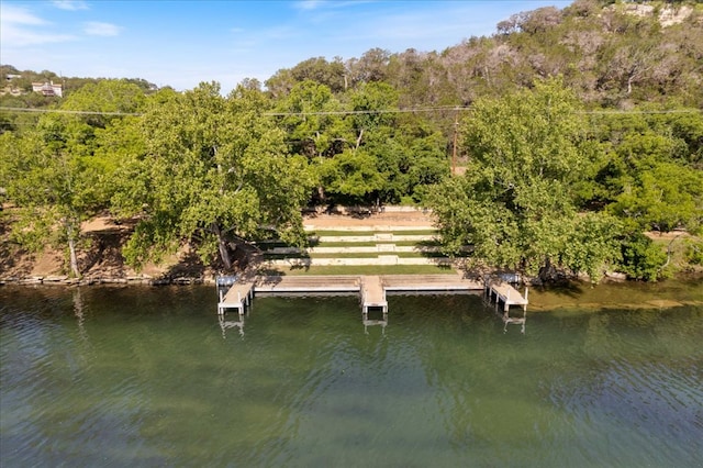 3011 Chisholm Trl, Austin, TX 78734 - dock featuring a water view and a view of trees