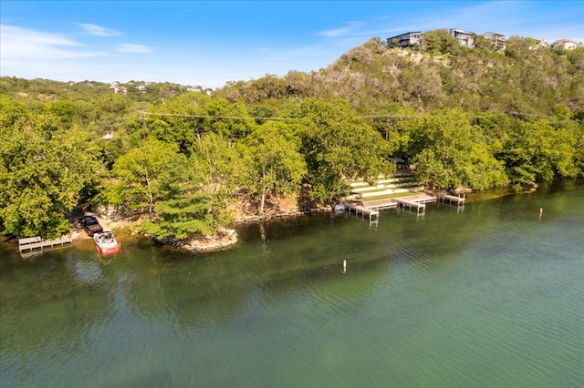 3011 Chisholm Trl, Austin, TX 78734 - water view featuring a dock