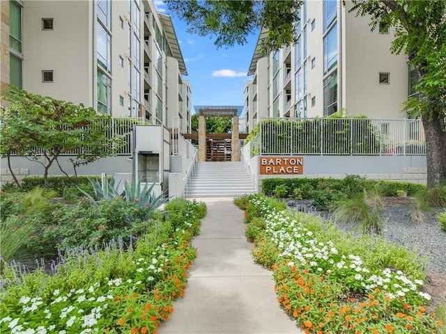 surrounding community featuring stairs