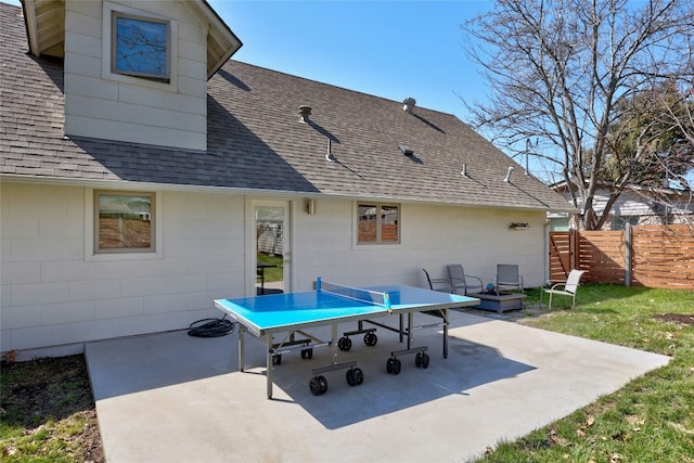 view of patio / terrace with fence