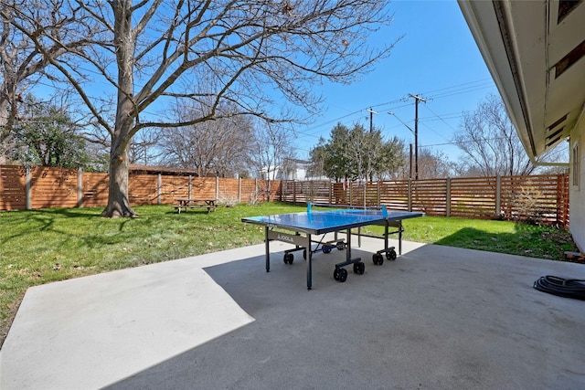 view of patio / terrace featuring a fenced backyard